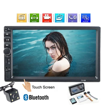 

2 din car radio 7" HD Player MP5 Touch Screen Digital Display Bluetooth USB SD Multimedia 2din Autoradio Rear View Camera