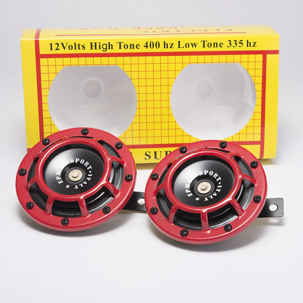 Super Loud Blast Tone Grill Mount 12V Electric Compact Electric Car Horn Kit 2pcs For Honda Suzuki Motorcycle AF-HOM052