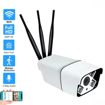 

OwlCat V380 Outdoor Waterproof Network Wifi Wireless Bullet IP Camera 2MP Microphone Speaker Two Way Audio Micro SD Card Storage