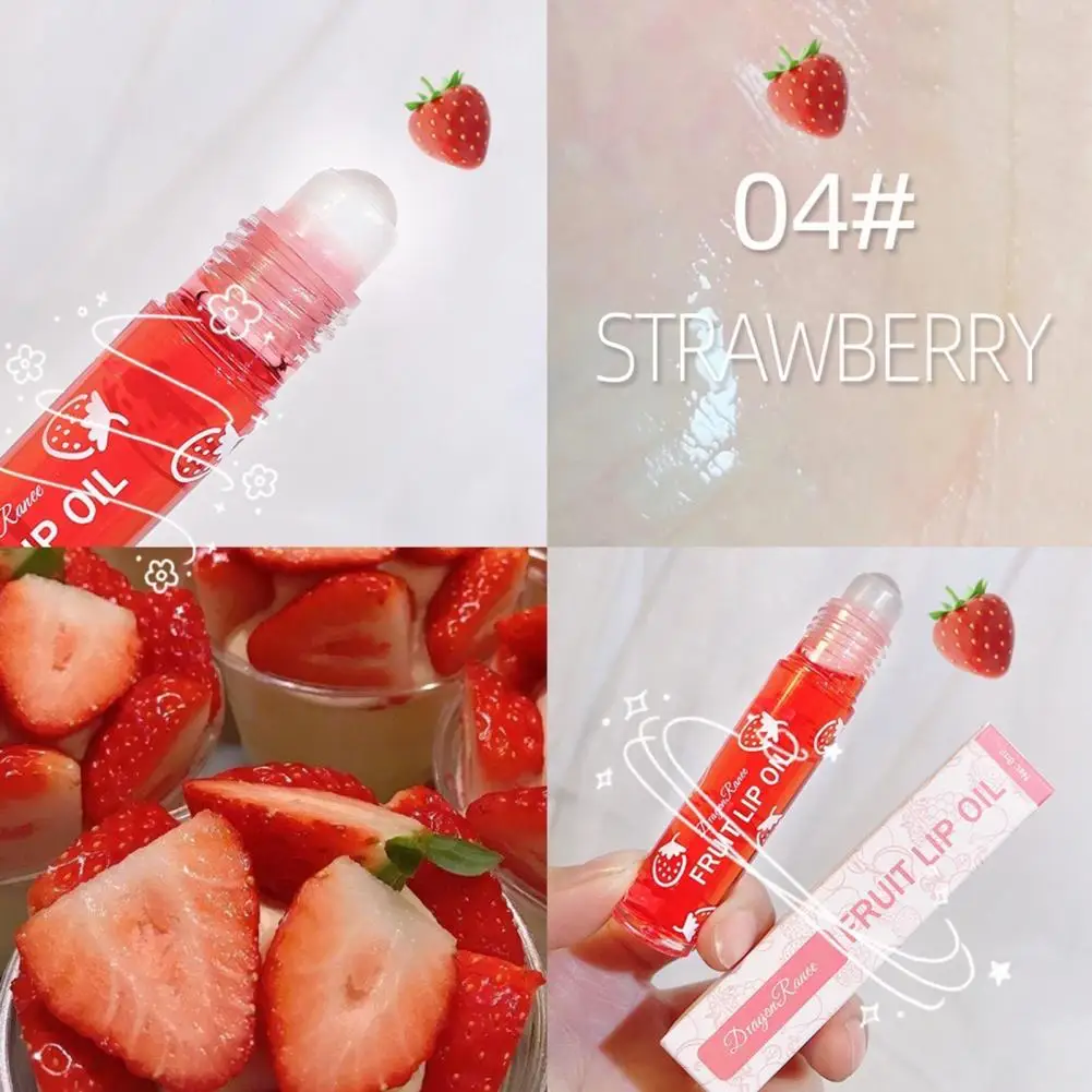 

8ml Lip Tint Healthy Water Lip Gloss Glaze Transparent Oil Roller Bead Supply Water Lip Glaze