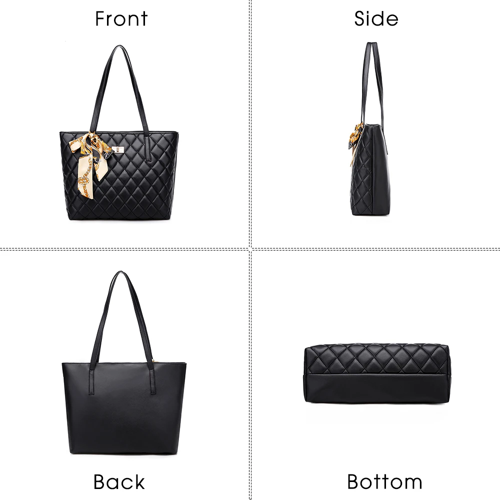 Herald Fashion Женская большая сумка на плечо дорожные сумки кожаная стеганая из