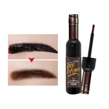 

Novo Eye Makeup Red Wine Peel Off Eye Brow Tint Waterproof Long-Lasting Dye Eyebrow Gel Cream Mascara Make Up Cosmetics 1#