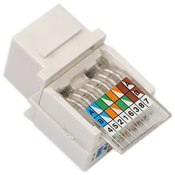 

SHGO HOT-25Pcs CAT5E UTP Network Module RJ45 Connector Information Socket Computer Outlet Cable Adapter Keystone