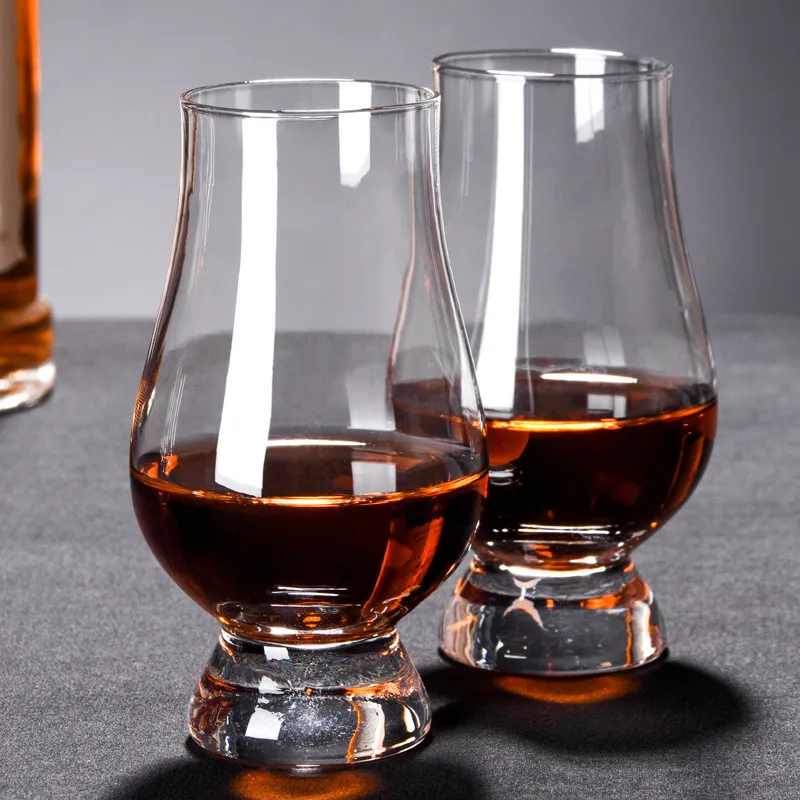 

2Pcs/Lot 200ML Whiskey Glass Scotch Glasses Bourbon Rocks Glass Shaped Crystal Clear Glassware for Wine Bar Wine Cup Wine