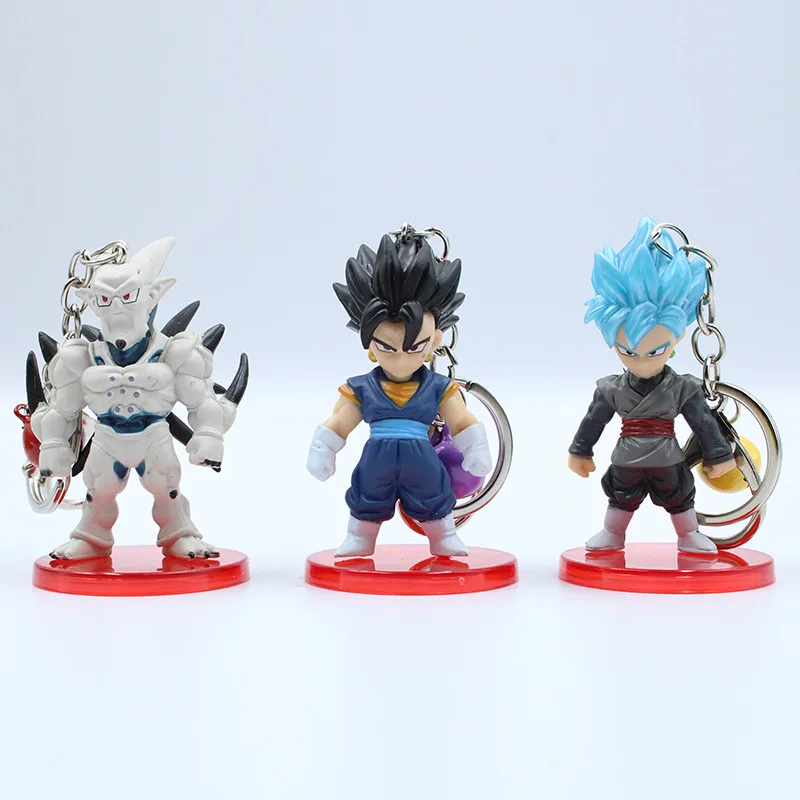 6-10 см 21 шт./партия Аниме Figura Dragon Ball Z брелок Vageta Friza Ultra Instinct Goku фигурка Статуэтка из ПВХ игрушки