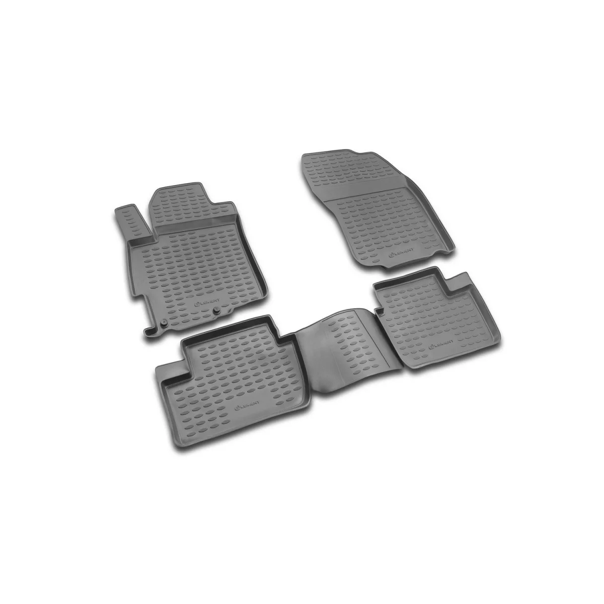 Коврики в салон mitsubishi lancer x 03/2007->, 4 шт.(полиуретан)(митсубиси лансер