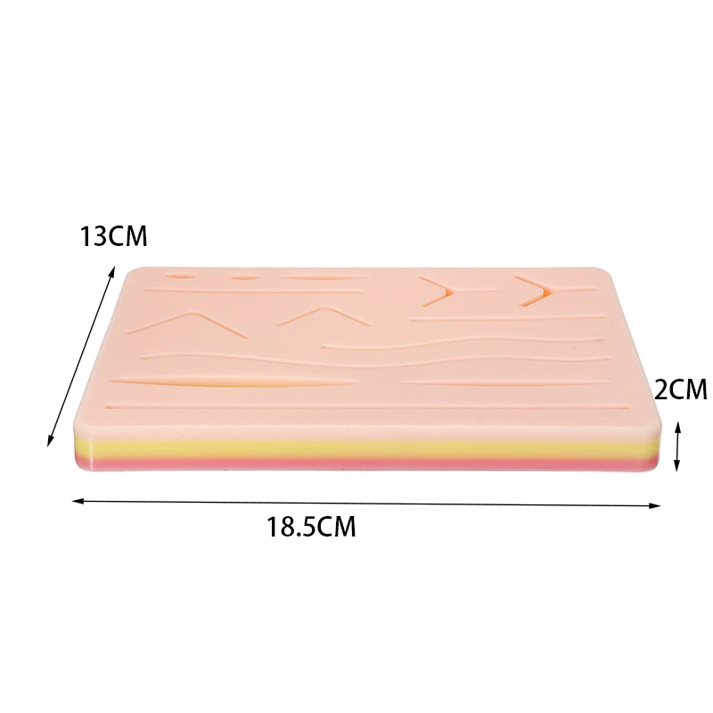 

1pcs Practice Suture Pad Silicone Skins Pad Suture Incision Training Kit Traumatic Pistol Simulation Training Tools Accessories