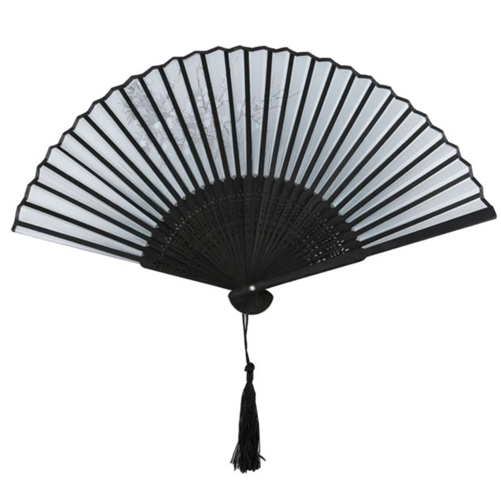 1PC Practical Folding Hand Held Fan Colorful Beautiful Handmade Silk Chinese