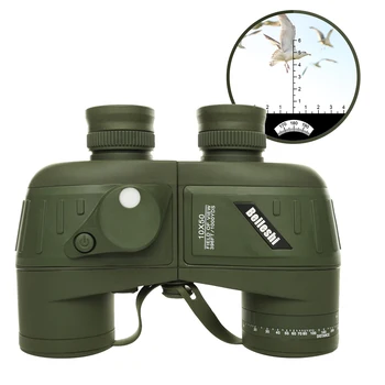 

10X50 Waterproof Military Binocular Telescope Spotting Scope with Compass for Hunting Camping Hiking Traveling Concert
