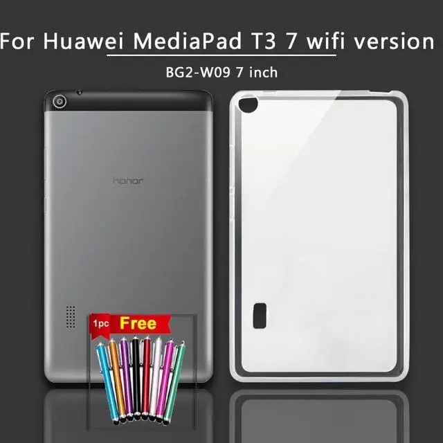 T3 7.0 wifi Мягкий силиконовый чехол для планшетов huawei MediaPad T3 7,0 3g wifi BG2-U01/медиа-планшет T3 10 8,0/T5 10,1 TPU чехол - Цвет: T3 7.0 wifi