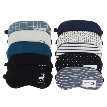 

Cartoon Sleeping Mask Eyepatch Soft Eye Sleep Mask Fashion Striped Cotton Eye Cover Travel Relaxing Sleeping Aid Blindfold