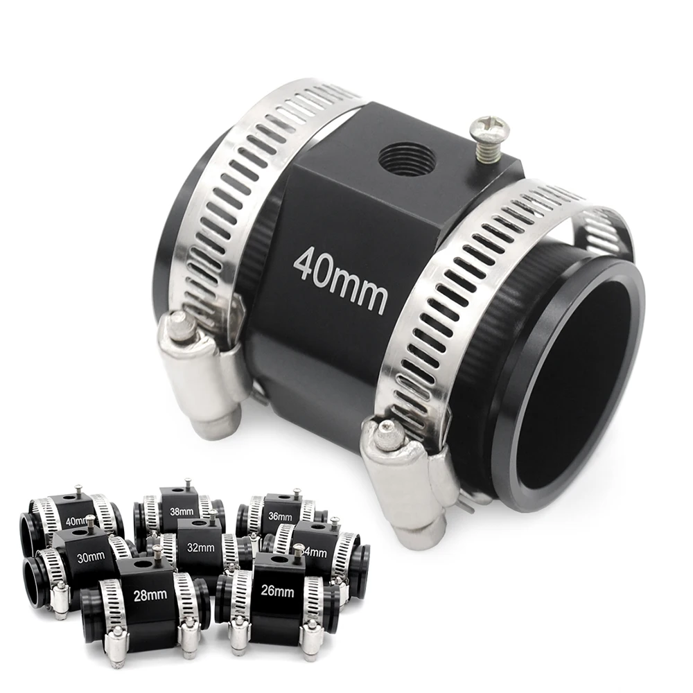 

Water Temperature Sensor Adapter Joint Pipe Aluminum With Anodized (26mm 28mm 30mm 32mm 34mm 38mm 40mm Black)
