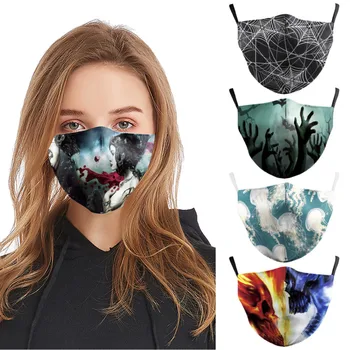 

25# Outdoor Mouth Mask Pm2.5 Washable Reuse Face Mask Printing Protection Mask Reusable Breathable Masks For Man Woman 2020