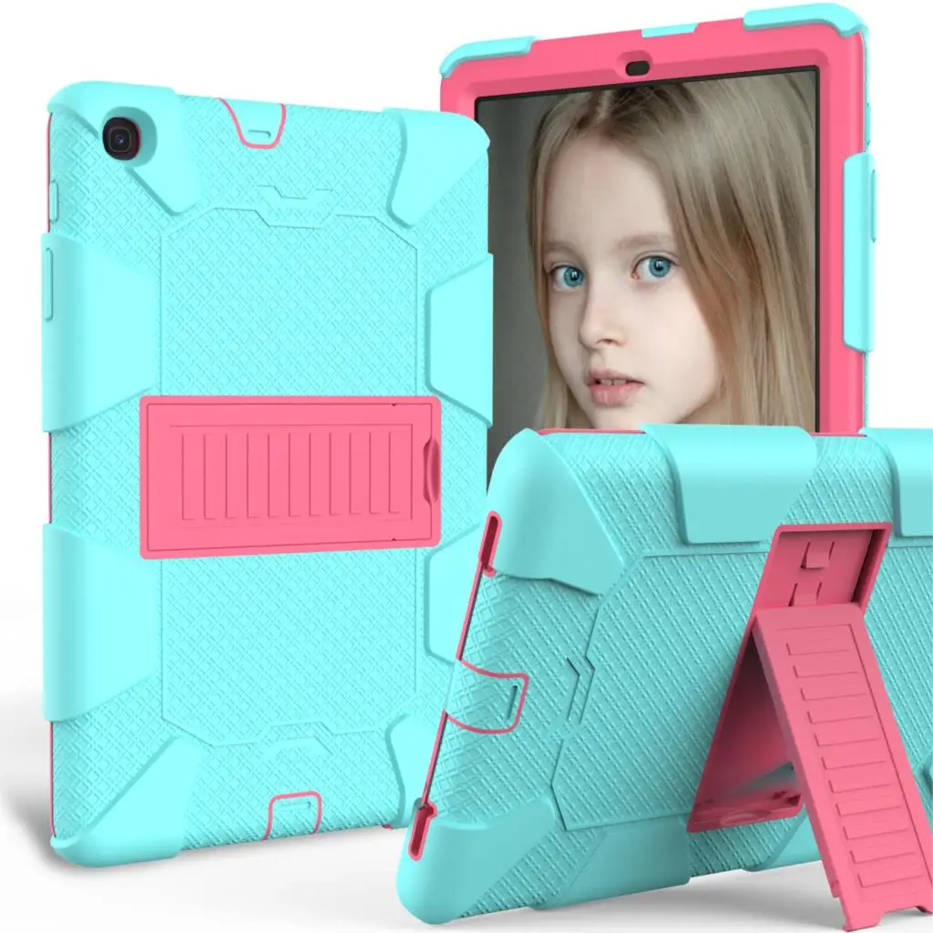 Case SM-T510 Galaxy Samsung Cover Shockproof Silicone Pc for Tablet -S Hard-Back-Stand