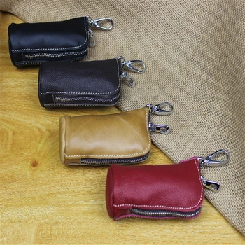 

Car Key Wallets Holder Keys Organizer Keychain Covers PU Leather Key Case Bag Pouch Purse Super Soft Housekeeper