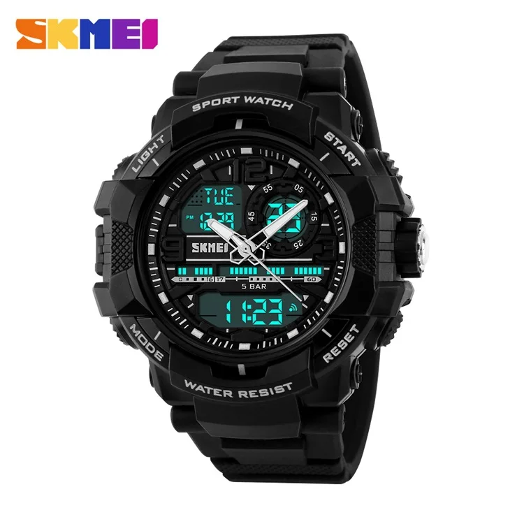 

New Style Fashion Three Time Multi-functional 50 M Waterproof Watch Trend Simple for Both Men And Women Sports Watch