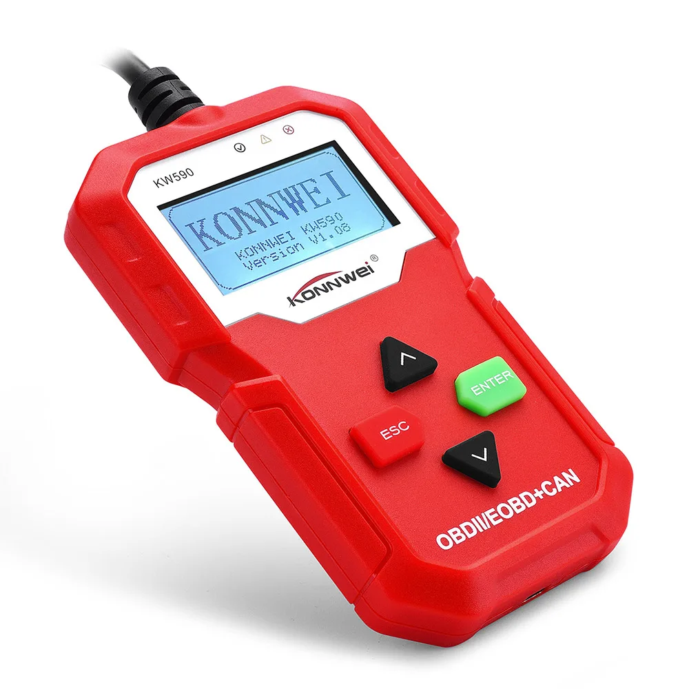 Vehemo OBD2 автомобильный диагностический сканер двигателя для KONNWEI KW590 автомобильный инструмент для чтения кода