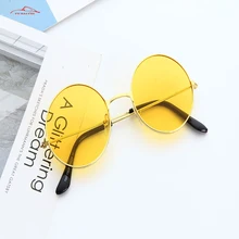 Винтажные классические металлические круглые солнцезащитные очки для женщин, маленькие новые ретро брендовые красные оранжевые розовые прозрачные очки для женщин UV400