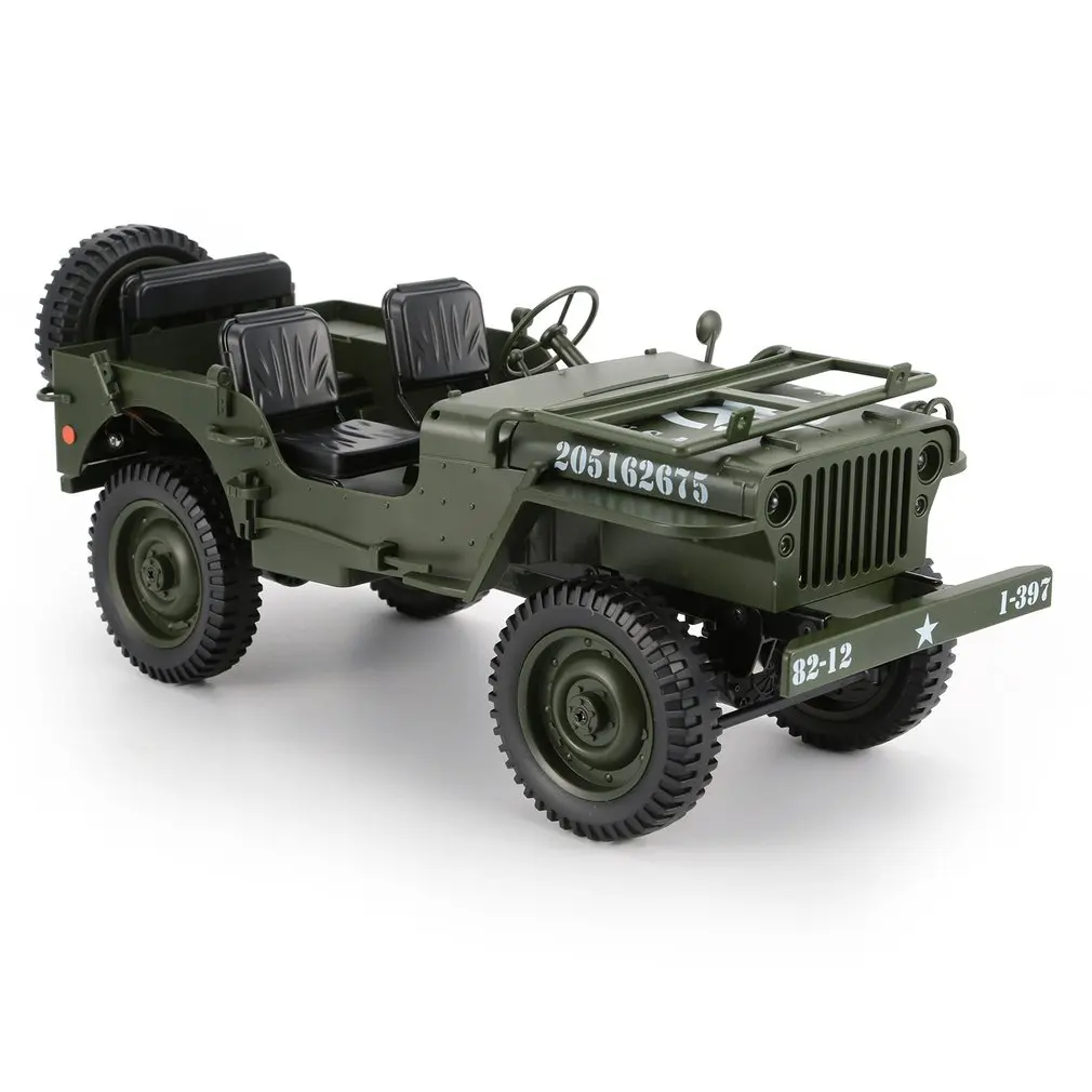 C606 1:10 RC Автомобиль 2,4G 4WD светильник-трансформер с дистанционным управлением джип четыре колеса внедорожный военный альпинистский автомобиль игрушка детский подарок хит
