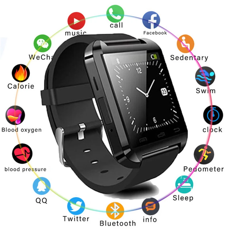 

Smart Wrist Watch Phone Mate Bluetooth 4.0 for Android IP68 Waterproof Fitness Tracker for Xiaomi Phone MI8 IOS Men GPS