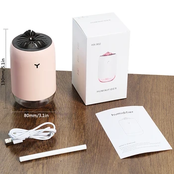 

New USB Portable Mini Humidifiers for Bedroom Baby Humidifiers Car Humidifier Diffuser With Colorful Night Light