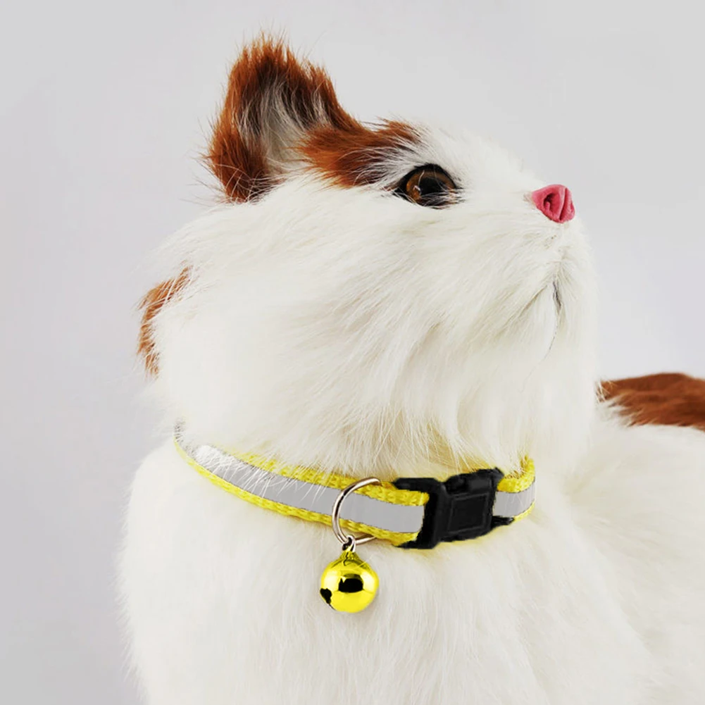 1pc Adjustable Pet Cat Dog Puppy Reflective Collars Safety Buckle Bell Neck Strap Dog Supplies Cat Collars Pet supplies Products 1pc Adjustable Pet Cat Dog Puppy Reflective Collars Safety Buckle Bell Neck Strap Dog Supplies Cat Collars Pet supplies Products