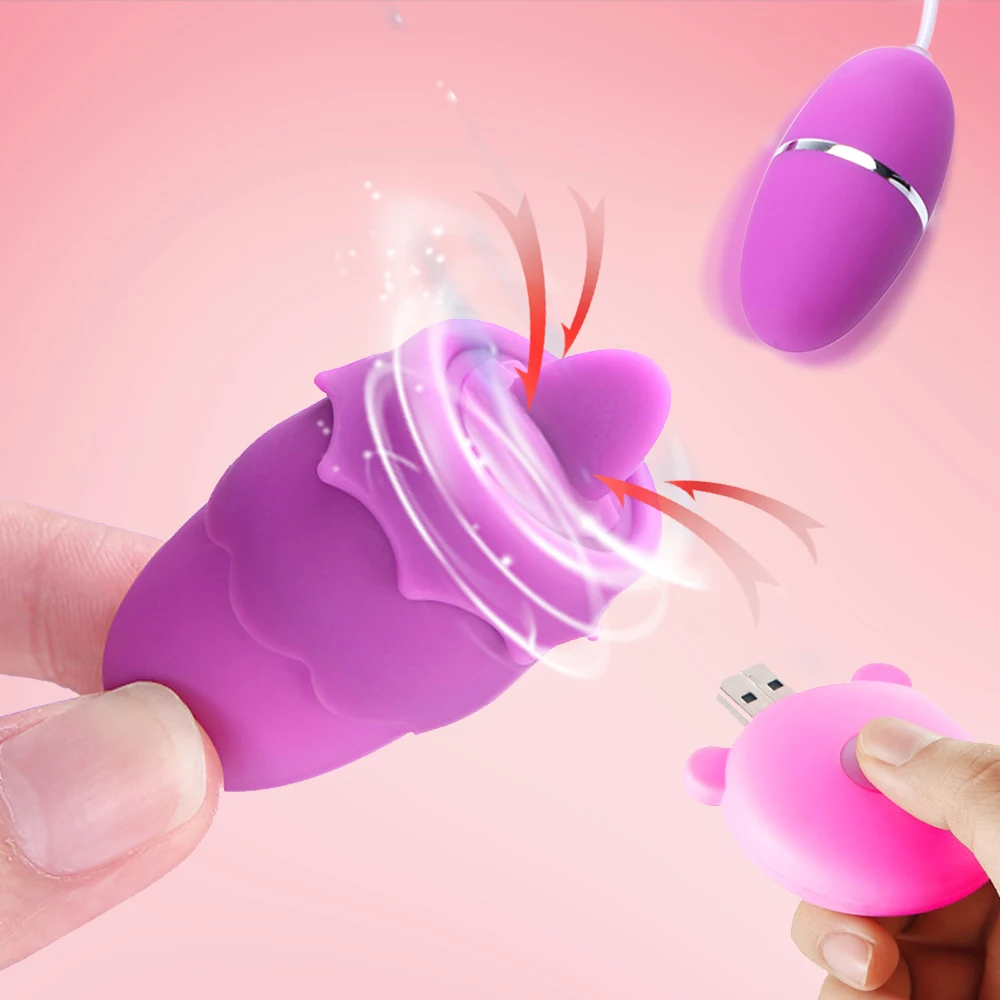 Tongue Vibrators 10 Speed USB Power Vibrating Egg G-spot Massage Oral Licking Clitoris Stimulator Sex Toys for Women Man | Красота и