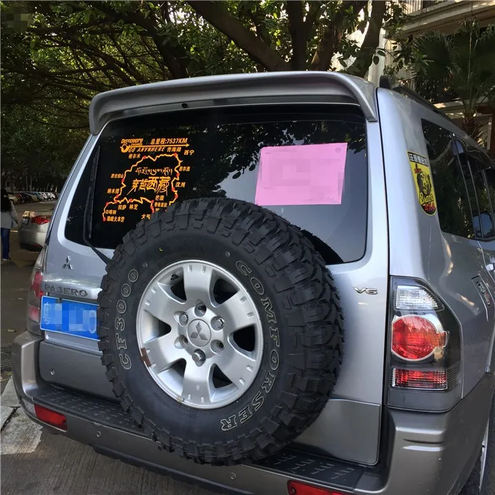 For Mitsubishi Pajero V73 Spoiler 2006-2012 Sport ABS Material Car Rear Wing Primer Color Trunk 2007 2008 2009 2010 | Автомобили и