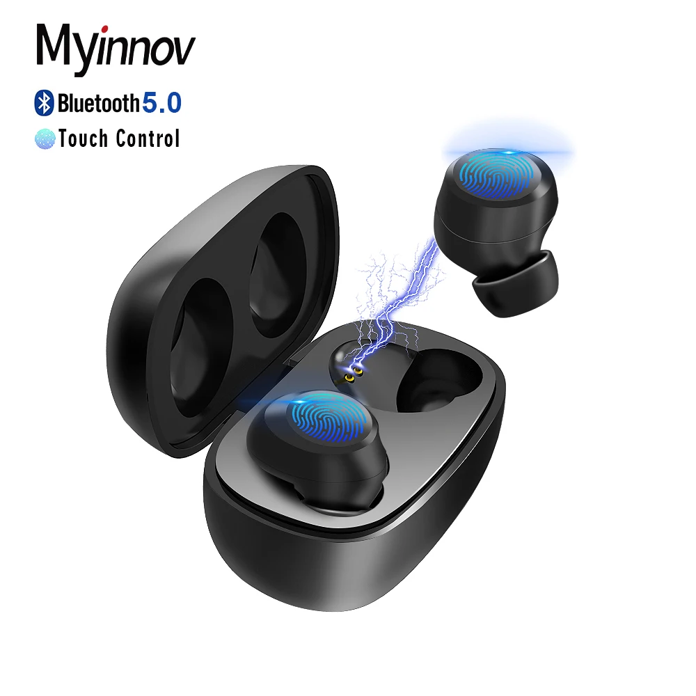 Беспроводные Bluetooth V5.0 наушники Myinnov M7 с сенсорным управлением стерео HD говорящие