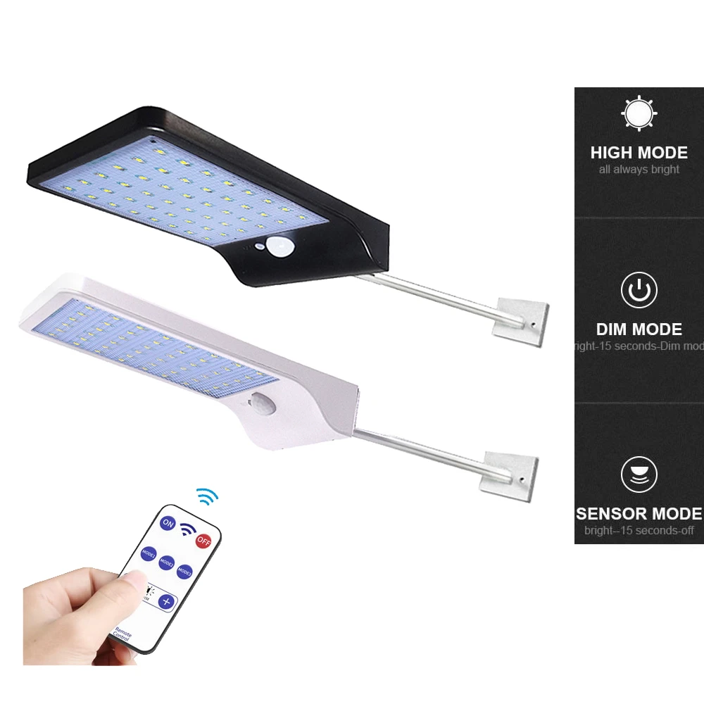 48 Светодиодный светильник на солнечной батарее водонепроницаемый для садовой