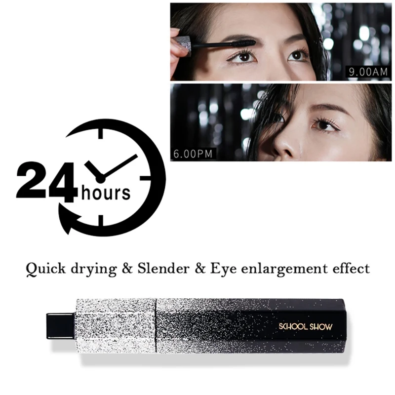 New Quick Dry Silk Curling Mascara 4D Mascara Waterproof Growth Makeup Eyelashes Extended Cosmetics