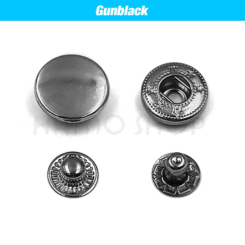 Lot De 100 Boutons Pression En Métal Avec 4 Outils D'installation