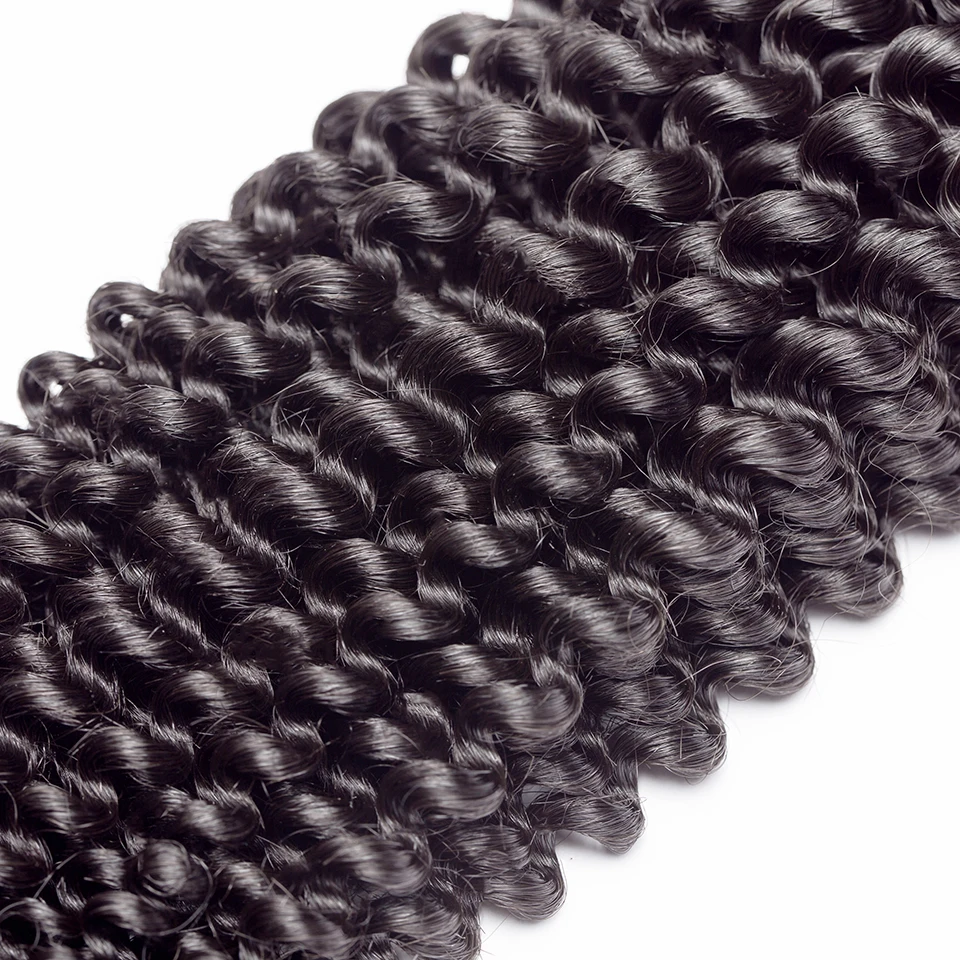[HJ Weave beauty] пучки волос OneCut с закрытием P бразильские пучки волос плетение Курчавые Кудрявые Remy человеческие волосы для наращивания