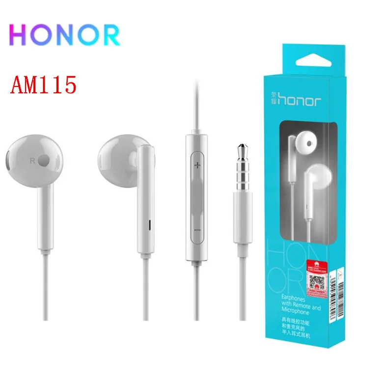 Оригинальные наушники Honor AM115 с микрофоном и дистанционным управлением