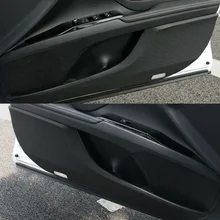 Углеродное волокно, Противоударная защита Декор коврик авто-Стайлинг для Toyota Camry Авто Дверной коврик Стикеры стильный