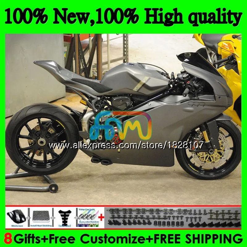 OEM тело для поездок на мотоцикле DUCATI 749R 999R 749S 999 S 749 999 05 06 Кузов 79BS. 0 749-999 CC 749 999 S R 2005 2006 обтекатель комплект матово-серый