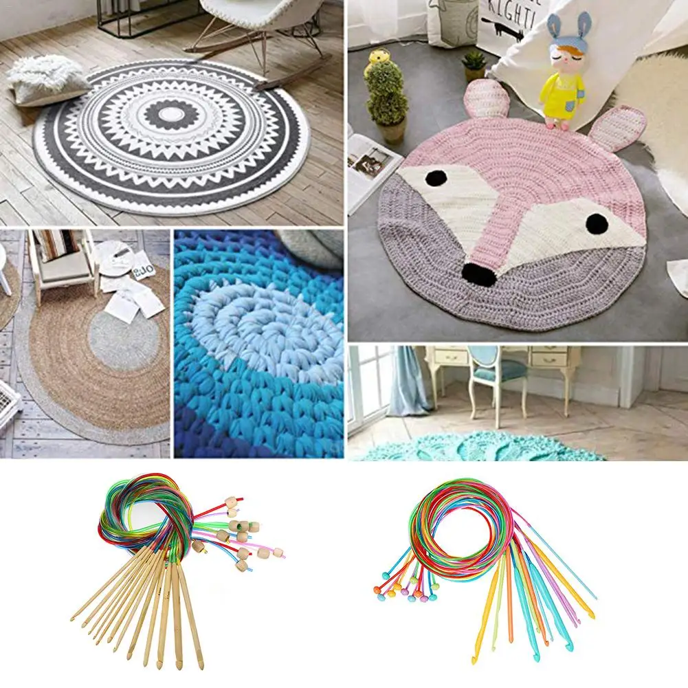 12 шт. набор крючков для вязания крючком DIY 2 иглы для вязальщицы крючок ткацкого станка мягкий и износостойкий крючок для вязания крючком