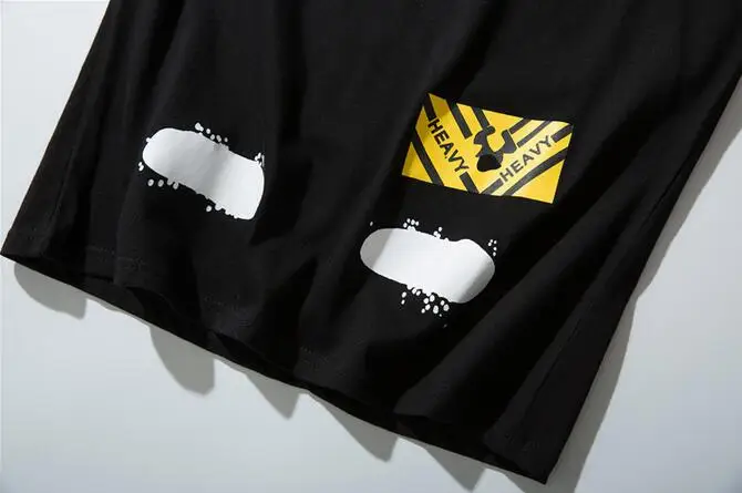 Новинка Off-White OW косая полоска унисекс пара влюбленных моделей хлопок Мода Круглый вырез короткий рукав Футболка