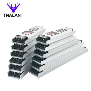 울트라 얇은 LED 전원 공급 장치 DC12V 24V 조명 드라이버 트랜스 포 머 60W 100W 150W 200W 300W LED 스트립에 대 한 AC190-240V 드라이버