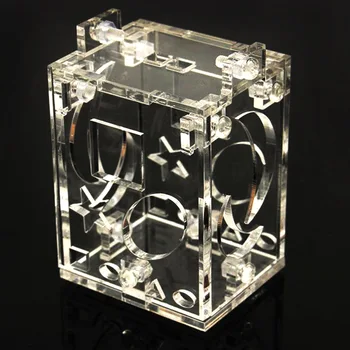 

Easy Clean Food Container Bird Toys Acrylic Hanging Transparent Hollowed Out Practical Pet Supplies Funny Parrot Feeder