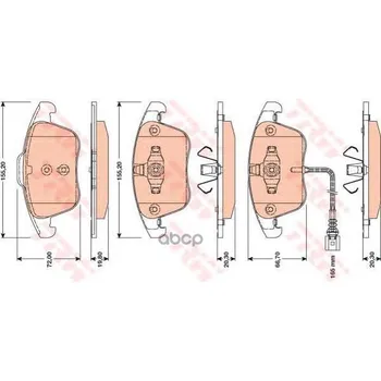 

K-T Discs. Brake. Pads TRW/Lucas art. Gdb1762