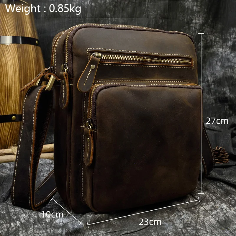 Commuter Carrier Leather Messenger Bag