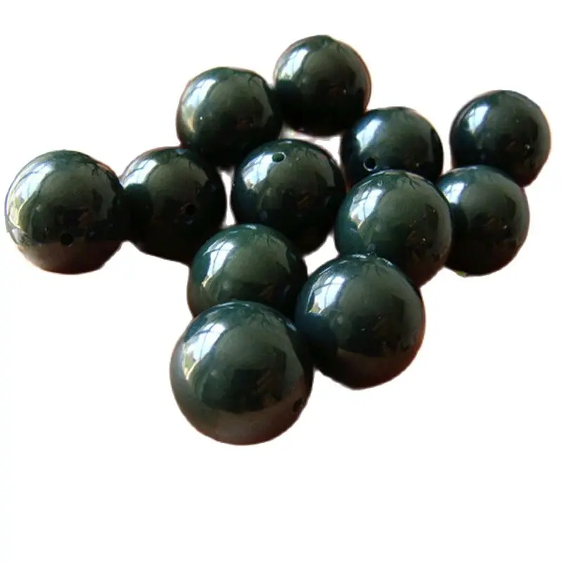 

10pc Handmade DIY Accessories For Pure Natural Hetian Jade Circular Beads