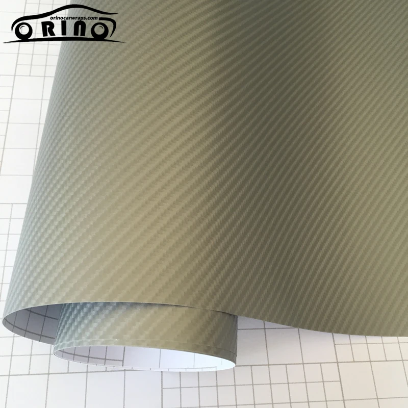 Silver 4D Carbon Fiber Vinyl Film-4