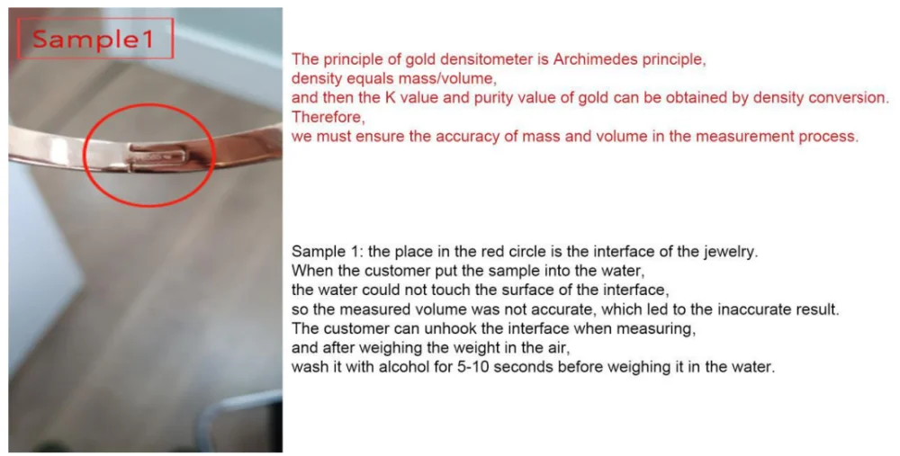 Testeur de pureté d'or numérique, densimètre électronique, testeur