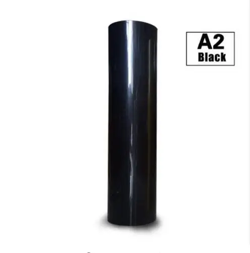 1 Лист 1" x 40"/30 см x 100 см липкая задняя ПВХ теплопередача виниловая термопресс машина футболка Железная на HTV печать - Цвет: black