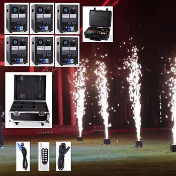 Goedkoop Gratis Verzending 6 Stks partij 600 W Nieuwe State Of The Art Koud Vuurwerk Vonk Machine Voor Bruiloft viering Dmx En Afstandsbediening