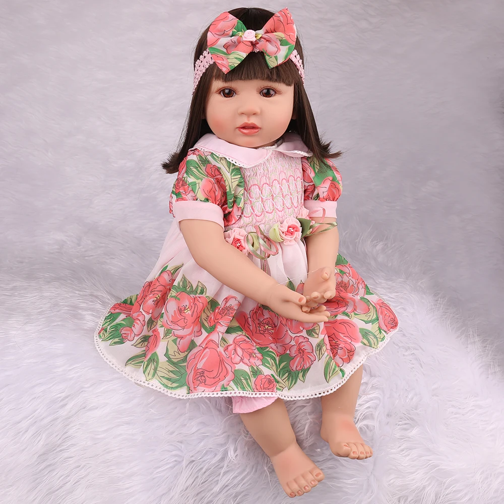 KAYDORA, 24 дюйма, 60 см, силиконовые куклы Reborn Baby, очаровательные Menina, реалистичные, живые, Boneca, для маленьких девочек, на день рождения, детские игрушки для игр