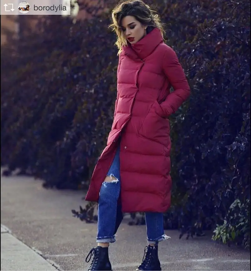 Водолазка Длинная женская куртка модная тонкая теплая зимняя куртка Женская водонепроницаемая дизайнерская Плотная хлопковая Парка женская верхняя одежда DR654