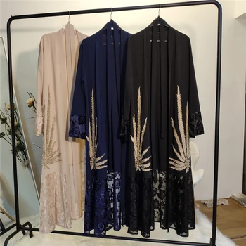 Eid Mubarek Dubai Abaya Turkey Robe Longue Femme Muslim Fashion Kimono Kaftan Islam Clothing Abayas For Women Sukienki Mujer 1